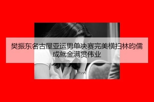 樊振东名古屋亚运男单决赛完美横扫林昀儒 成就金满贯伟业